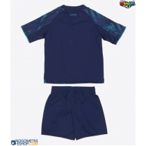 Otroški Nogometni dresi Leicester City Gostujoči 2025-26 Kratek Rokav (+ Kratke hlače)